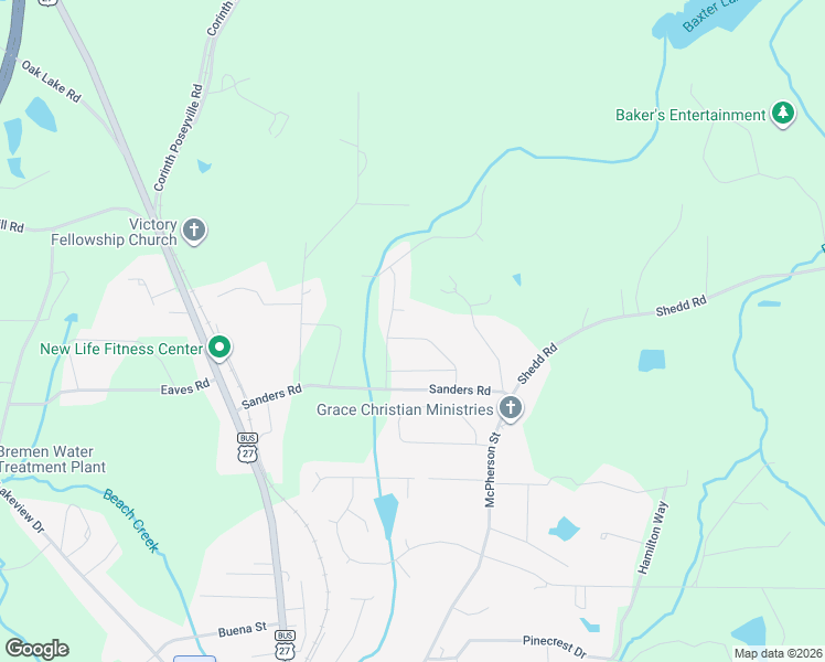 map of restaurants, bars, coffee shops, grocery stores, and more near 776 Jewels Street in Bremen