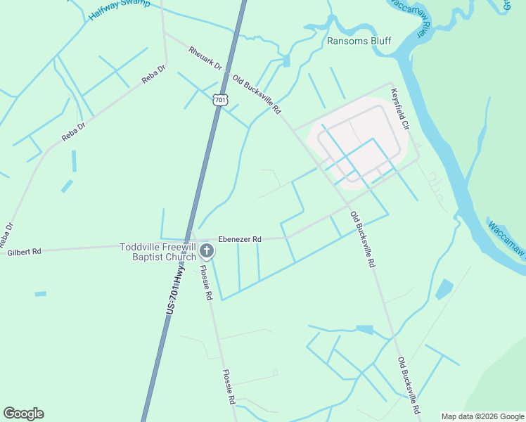map of restaurants, bars, coffee shops, grocery stores, and more near 440 Shephard Lane in Conway
