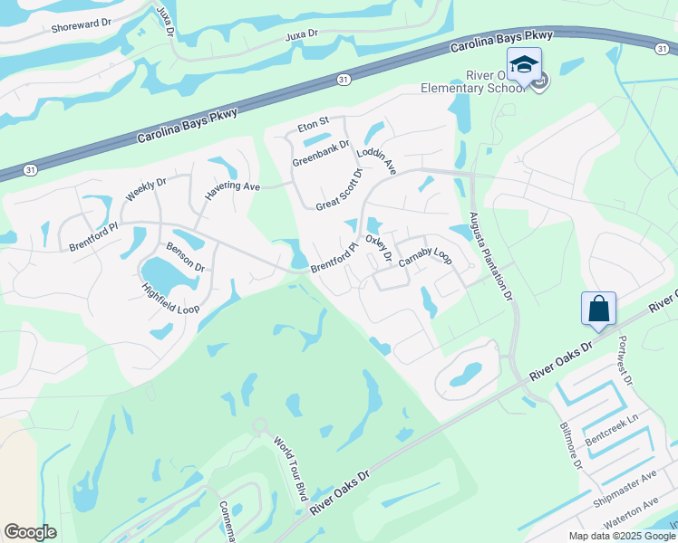 map of restaurants, bars, coffee shops, grocery stores, and more near 376 Castle Drive in Myrtle Beach