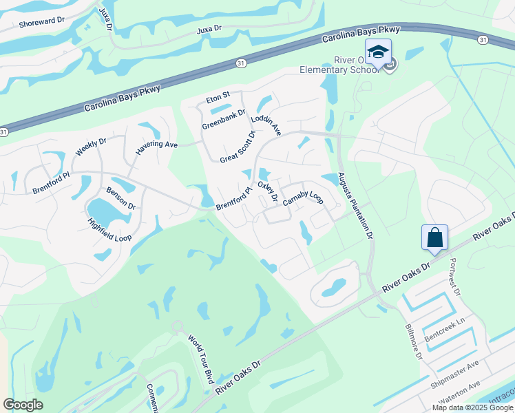 map of restaurants, bars, coffee shops, grocery stores, and more near 200 Castle Drive in Myrtle Beach