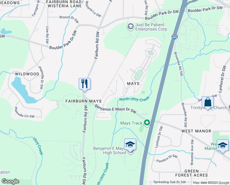 map of restaurants, bars, coffee shops, grocery stores, and more near 762 Celeste Lane in Atlanta