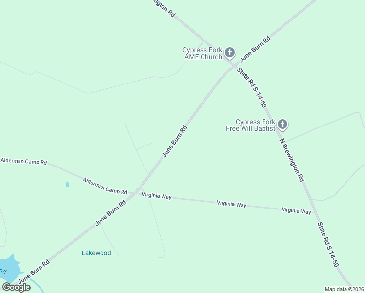 map of restaurants, bars, coffee shops, grocery stores, and more near 8188 June Burn Road in Alcolu