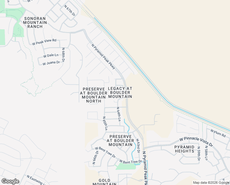 map of restaurants, bars, coffee shops, grocery stores, and more near 28324 North 64th Lane in Phoenix