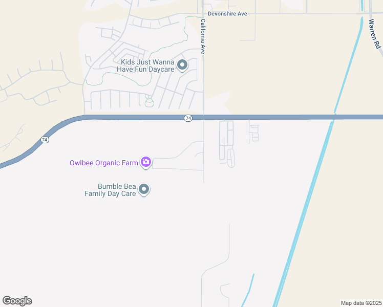 map of restaurants, bars, coffee shops, grocery stores, and more near 34938 Shannon Drive in Hemet
