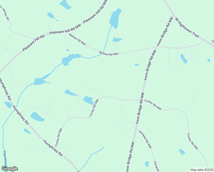 map of restaurants, bars, coffee shops, grocery stores, and more near 1011 Corley Road Northwest in Conyers