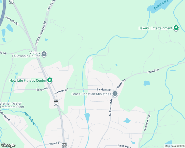 map of restaurants, bars, coffee shops, grocery stores, and more near 776 Jewels Street in Bremen