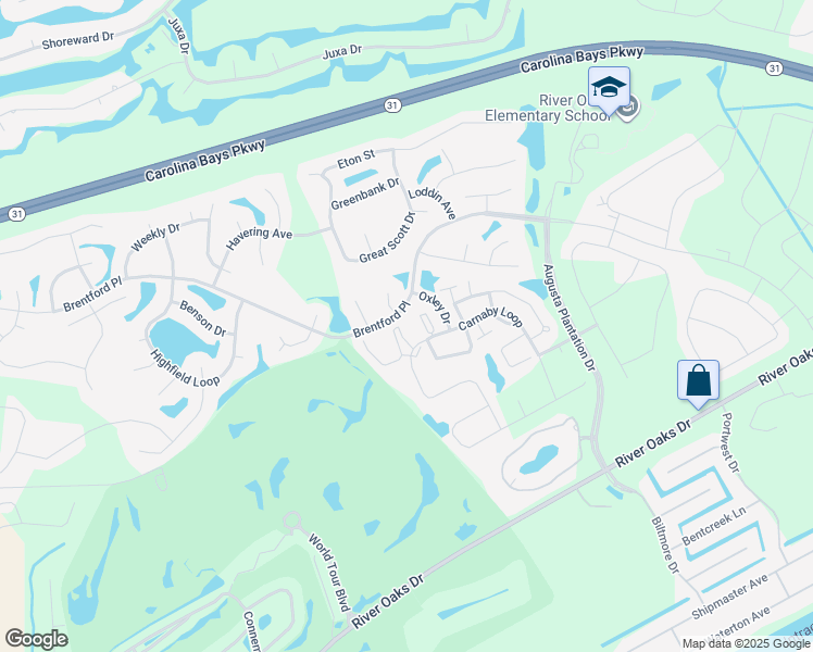 map of restaurants, bars, coffee shops, grocery stores, and more near 200 Castle Drive in Myrtle Beach