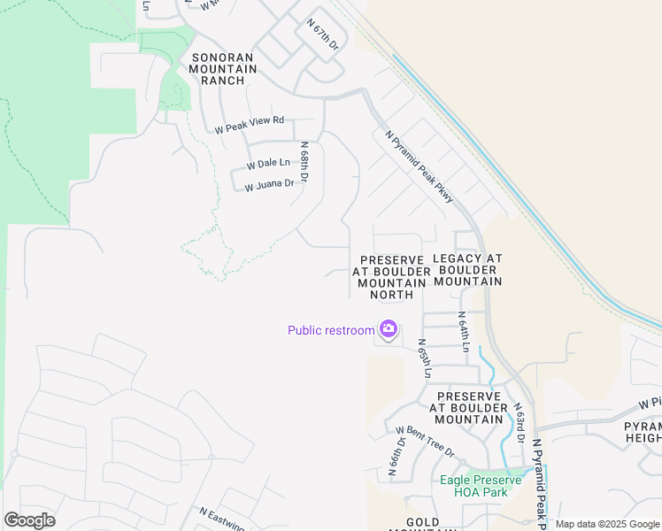 map of restaurants, bars, coffee shops, grocery stores, and more near 6752 West Lucia Drive in Peoria