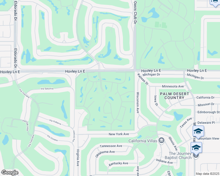 map of restaurants, bars, coffee shops, grocery stores, and more near 42323 Sari Court in Palm Desert
