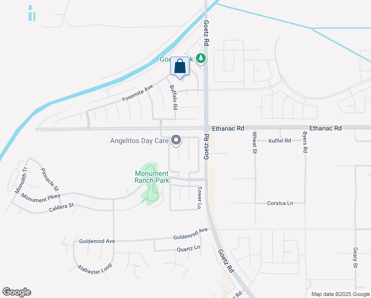 map of restaurants, bars, coffee shops, grocery stores, and more near 3544 Rock Butte Place in Perris