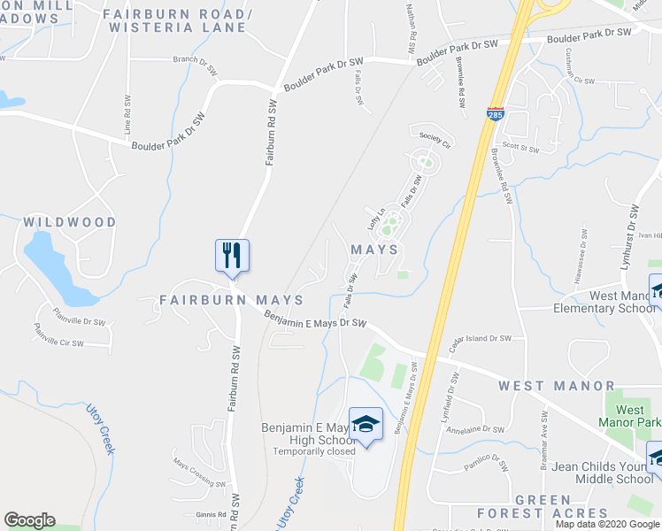 map of restaurants, bars, coffee shops, grocery stores, and more near 762 Celeste Lane in Atlanta