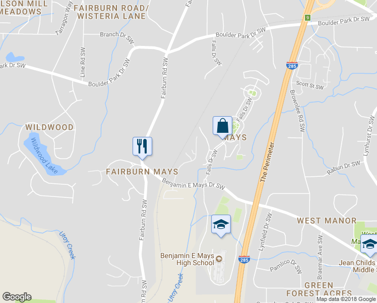 map of restaurants, bars, coffee shops, grocery stores, and more near 780 Nehemiah Lane in Atlanta