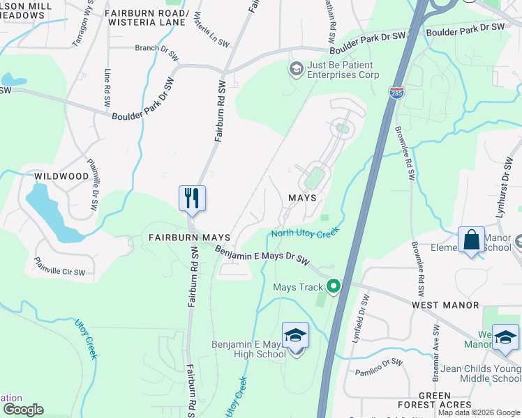 map of restaurants, bars, coffee shops, grocery stores, and more near 743 Celeste Lane in Atlanta