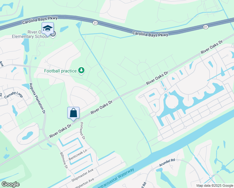 map of restaurants, bars, coffee shops, grocery stores, and more near 135 Kayla Street in Myrtle Beach