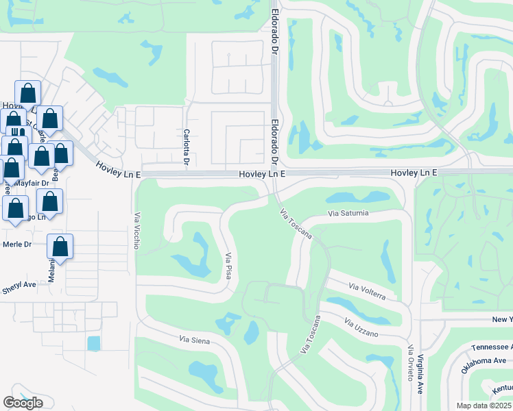map of restaurants, bars, coffee shops, grocery stores, and more near 75979 Via Pisa in Indian Wells