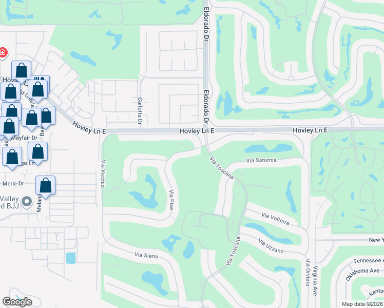 map of restaurants, bars, coffee shops, grocery stores, and more near 75979 Via Pisa in Indian Wells