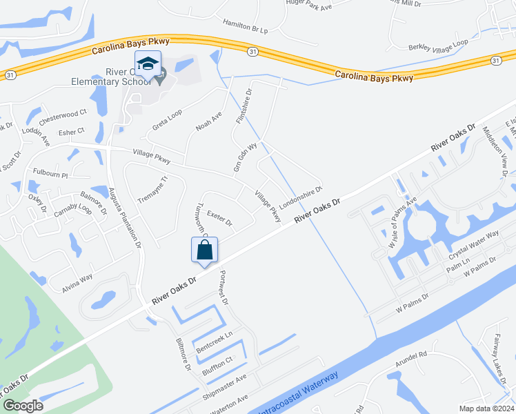 map of restaurants, bars, coffee shops, grocery stores, and more near 135 Kayla Street in Myrtle Beach