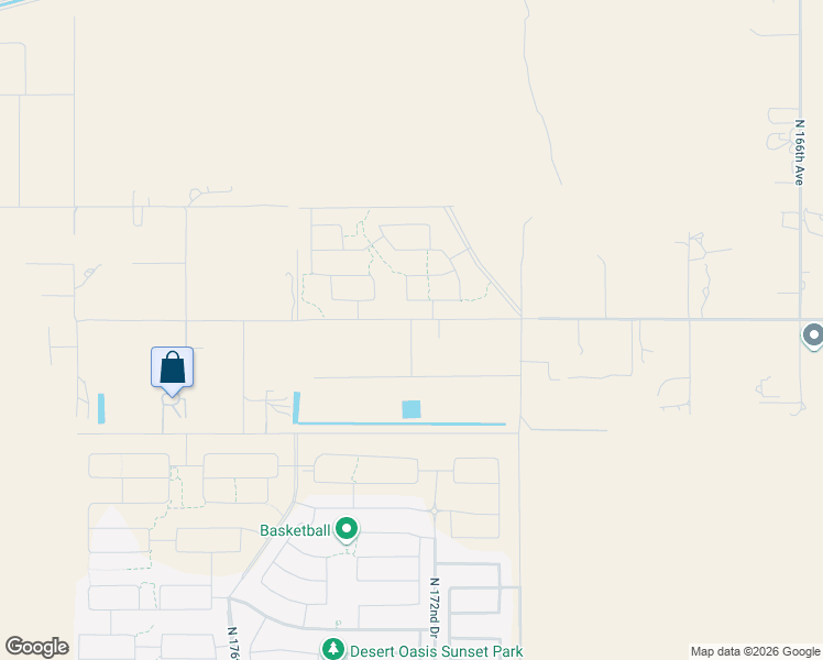 map of restaurants, bars, coffee shops, grocery stores, and more near 28480 North 173rd Avenue in Surprise