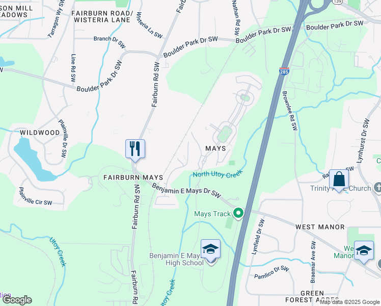 map of restaurants, bars, coffee shops, grocery stores, and more near 712 Celeste Lane in Atlanta