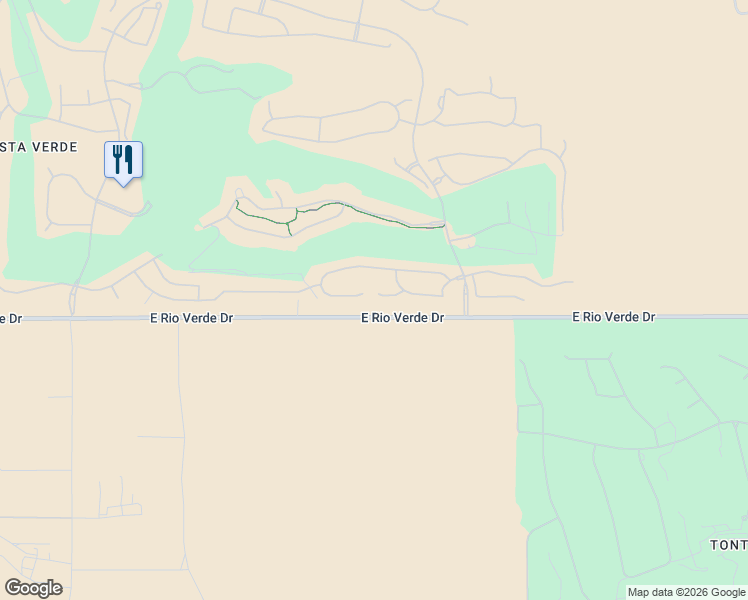map of restaurants, bars, coffee shops, grocery stores, and more near 17964 East Silver Sage Lane in Rio Verde