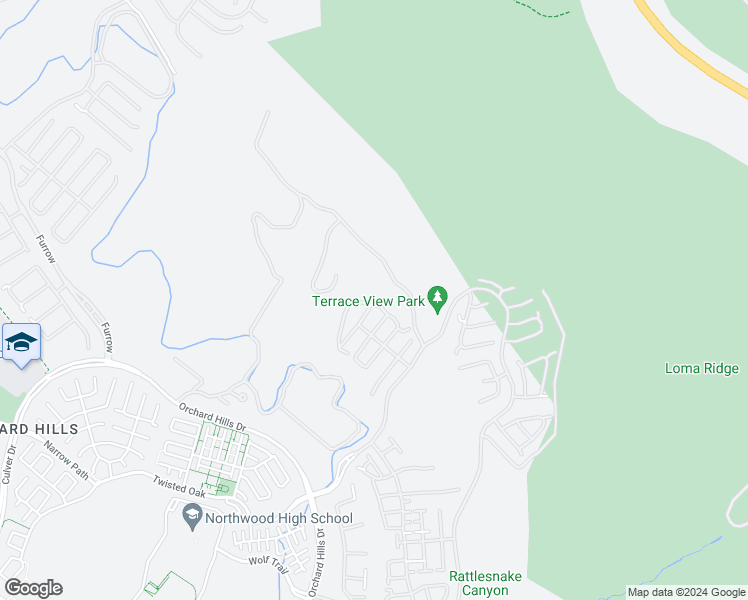 map of restaurants, bars, coffee shops, grocery stores, and more near 355 Paradiso in Irvine