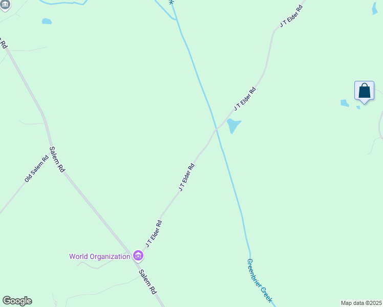 map of restaurants, bars, coffee shops, grocery stores, and more near J T Elder Road in Oconee County