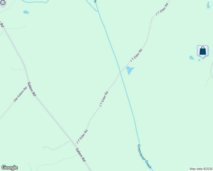 map of restaurants, bars, coffee shops, grocery stores, and more near J T Elder Road in Watkinsville