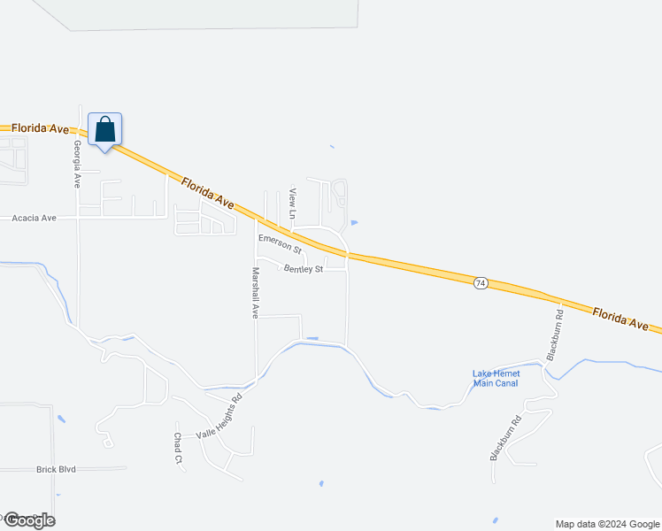 map of restaurants, bars, coffee shops, grocery stores, and more near 26096 Speer Court in Hemet