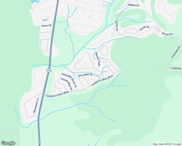 map of restaurants, bars, coffee shops, grocery stores, and more near 609 Six Lakes Drive in Myrtle Beach