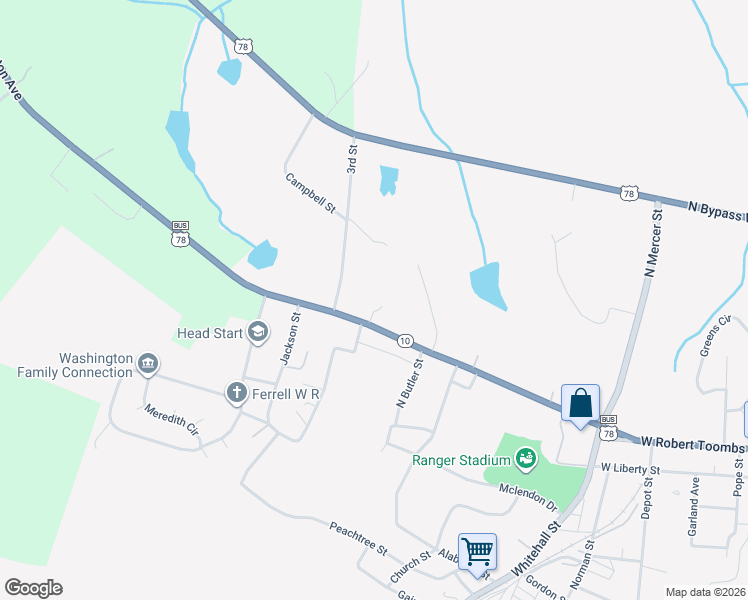 map of restaurants, bars, coffee shops, grocery stores, and more near 101 Second Street in Washington