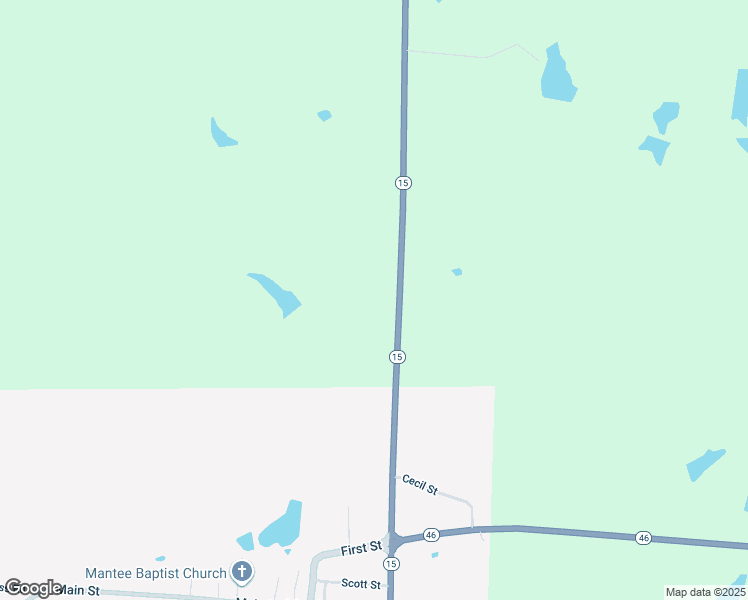 map of restaurants, bars, coffee shops, grocery stores, and more near 2818 Mississippi 15 in Woodland