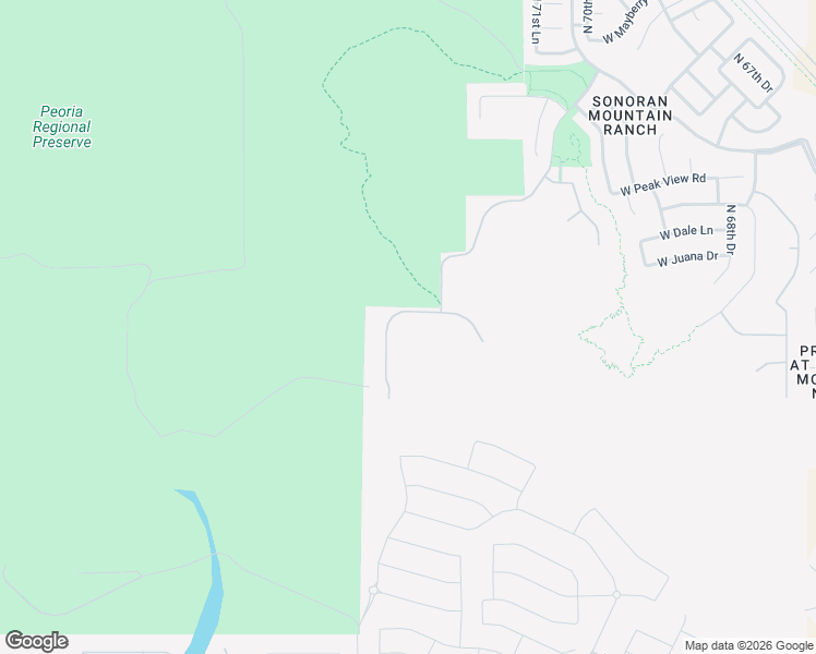 map of restaurants, bars, coffee shops, grocery stores, and more near 7423 West Brookhart Way in Peoria