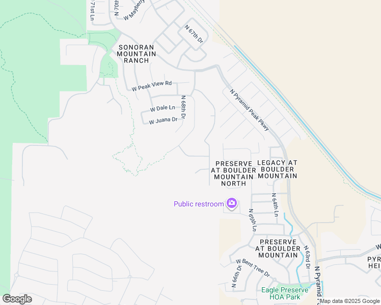 map of restaurants, bars, coffee shops, grocery stores, and more near 6776 West Roberta Lane in Peoria