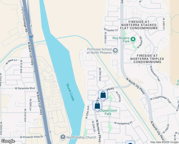 map of restaurants, bars, coffee shops, grocery stores, and more near 2537 West Cordia Lane in Phoenix