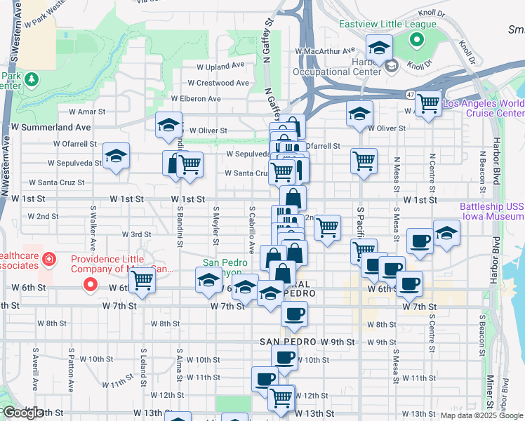 map of restaurants, bars, coffee shops, grocery stores, and more near 778 West 2nd Street in Los Angeles