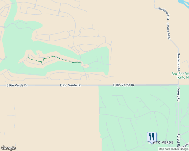 map of restaurants, bars, coffee shops, grocery stores, and more near 29005 N Verde River Way E in Rio Verde