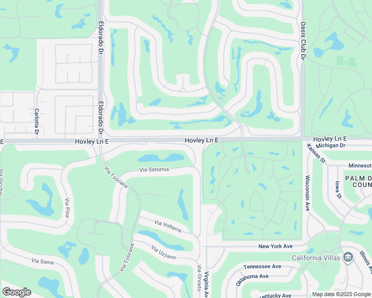 map of restaurants, bars, coffee shops, grocery stores, and more near 76421 Via Sovana in Indian Wells