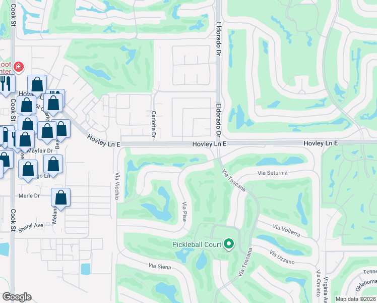 map of restaurants, bars, coffee shops, grocery stores, and more near 75847 Via Stia in Indian Wells