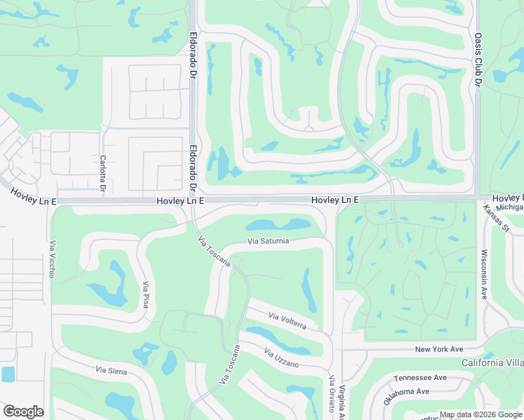 map of restaurants, bars, coffee shops, grocery stores, and more near 76233 Via Sovana in Indian Wells