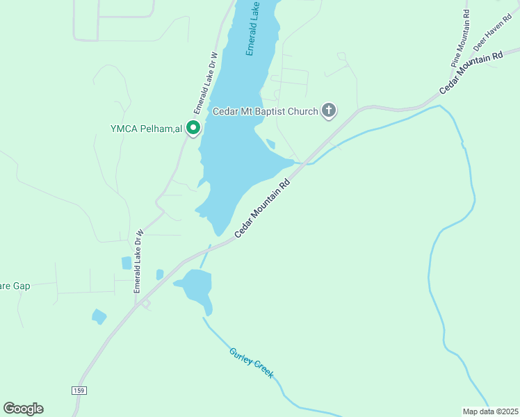 map of restaurants, bars, coffee shops, grocery stores, and more near 8213 County Highway 159 in Pinson