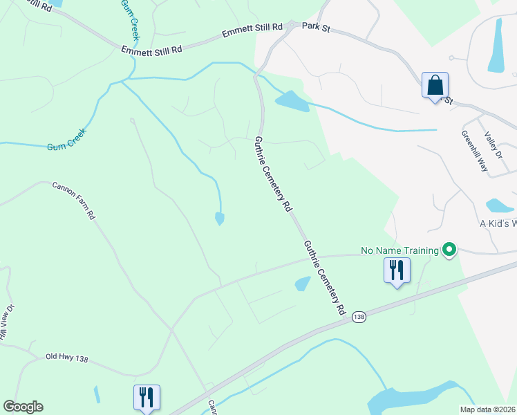 map of restaurants, bars, coffee shops, grocery stores, and more near 979 Kathleen Lane in Loganville