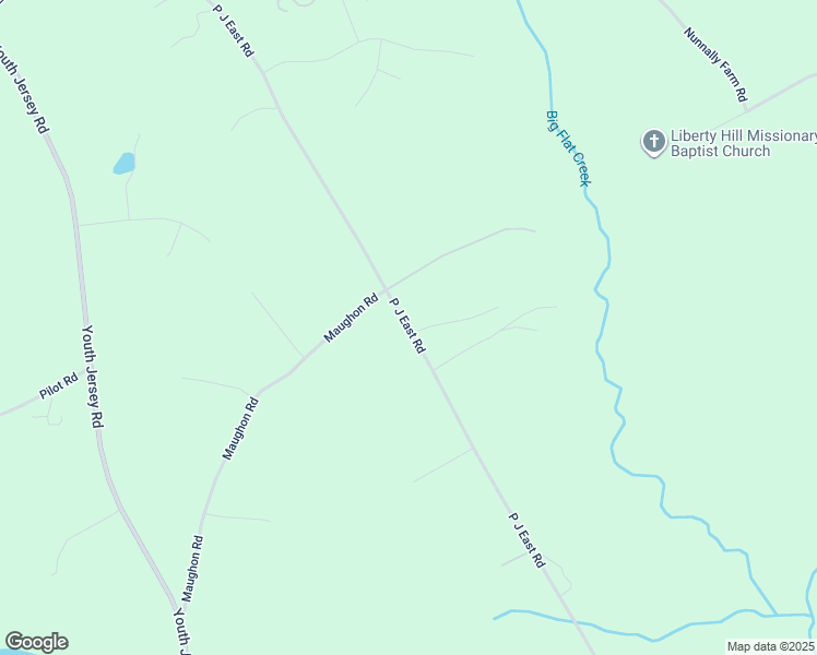 map of restaurants, bars, coffee shops, grocery stores, and more near P J East Road in Walton County