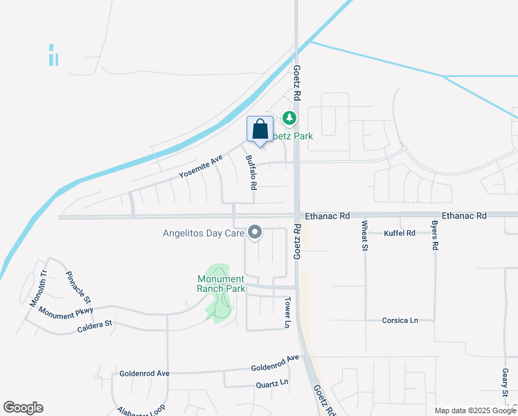 map of restaurants, bars, coffee shops, grocery stores, and more near 135 Muir Woods Road in Perris