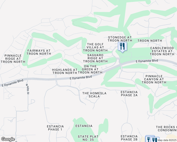 map of restaurants, bars, coffee shops, grocery stores, and more near 28518 North 101st Place in Scottsdale