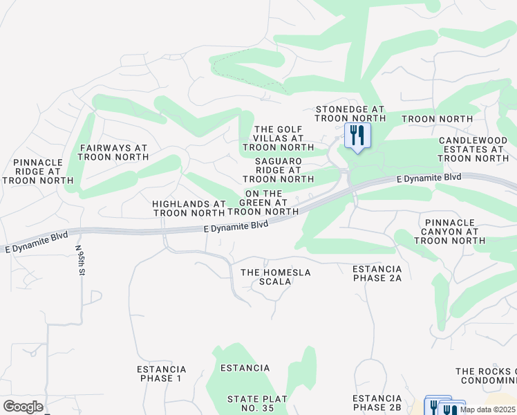 map of restaurants, bars, coffee shops, grocery stores, and more near 28518 North 101st Place in Scottsdale
