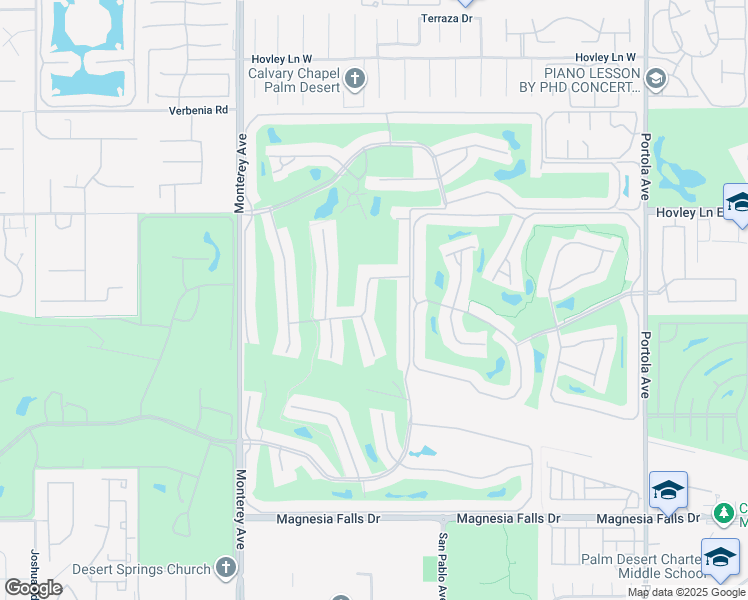 map of restaurants, bars, coffee shops, grocery stores, and more near 308 Pso Primavera in Palm Desert