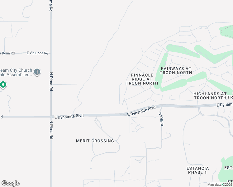 map of restaurants, bars, coffee shops, grocery stores, and more near 28460 North 92nd Place in Scottsdale