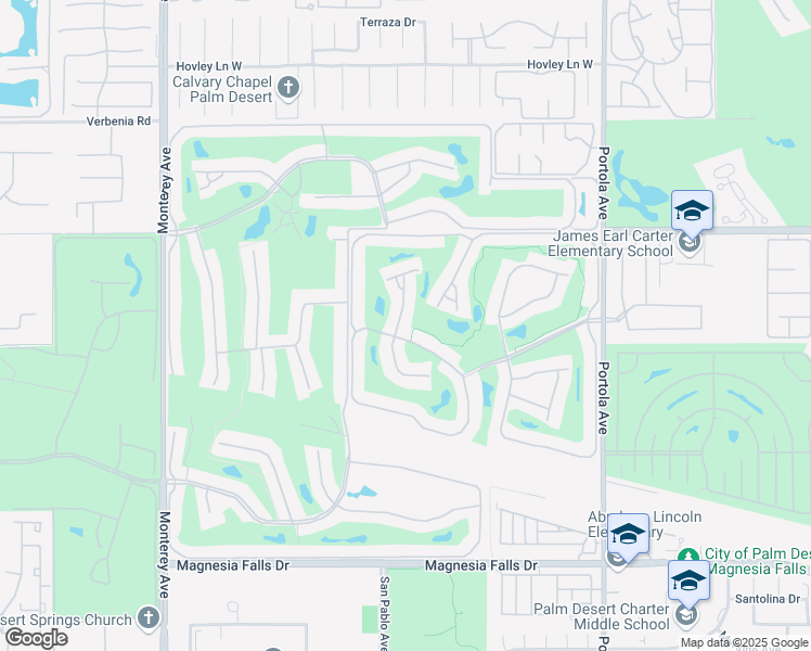 map of restaurants, bars, coffee shops, grocery stores, and more near 8 Maximo Way in Palm Desert
