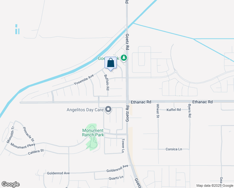 map of restaurants, bars, coffee shops, grocery stores, and more near 108 Muir Woods Road in Perris