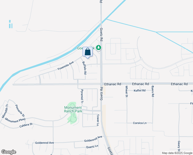 map of restaurants, bars, coffee shops, grocery stores, and more near 94 Muir Woods Road in Perris